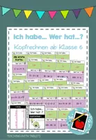 Vorschau - Spiele - I habe... Wer hat...? Kopfrechnen ab Klasse 6 - Deckblatt