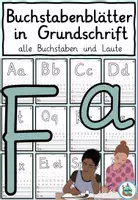 Vorschau - Arbeitsblätter - Grundschrift Buchstabenblätter - Deckblatt