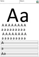 Vorschau - Arbeitsblätter - A Buchstabenblatt Grundschrift editierbar - Schreiblehrgang / Buchstabenlehrgang / Alphabetisierung DaZ / Deutsch - Deckblatt