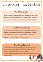 Vorschau - Poster - Steinzeit: Altsteinzeit, Mittelsteinzeit, Jungsteinzeit - Seite 1