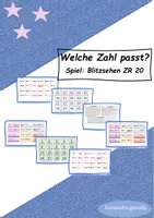 Vorschau - Spiele - Materialpaket Blitzsehen ZR 20 --> 11 Dateien mit Punktekarten und verschiedenen Spielen zur Mengenerfassung. - Deckblatt