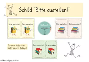 Vorschau - Poster - Aufsteller/Schild "Bitte austeilen" - Deckblatt