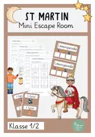 Vorschau - Arbeitsblätter - Mini Escape Room St. Martin Herbst Klasse 1 - Deckblatt