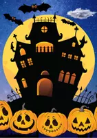 Vorschau - Mal- und Bastelvorlagen - Hell-Dunkel-Kontrast: Das gruselige Spukhaus / Scherenschnitt / Halloween (Kunst 4.-5. Klasse) - Seite 3