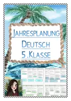 Vorschau - Lehrpläne/Lehrermaterial - Jahresplanung Deutsch (kompetenzorientierter Stoffverteilungsplan für die 5.Klasse, MS, editierbar) - Deckblatt