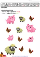 Aperçu - Jeux - ATELIERS ET FEUILLES D'ACTIVITÉS - PLUS GRAND PLUS PETIT - Page 2