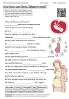 Vorschau - Arbeitsblätter - Lernposter + Arbeitsblatt "Schwangerschaft" + Onlineübung & MP3 + Mindmap + Infografik - Seite 1