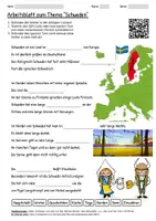 Vorschau - Arbeitsblätter - Arbeitsblatt "Schweden" + Onlineübung & MP3 + Mindmap + Infografik - Deckblatt