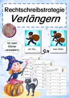 Vorschau - Arbeitsblätter - Rechtschreibstrategie Verlängern bei Auslautverhärtung - Deckblatt