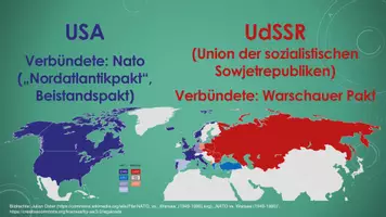 Vorschau - Präsentationen/Tafelbilder - Der Kalte Krieg (PP und H5P) - Seite 1