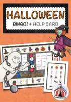 Vorschau - Spiele - Halloween – Bingo-Spiel mit Hilfekarte – Game – Englisch - Deckblatt