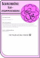 Vorschau - Merkblätter - Mini-Schreibbüro: Textzusammenfassung - Seite 1