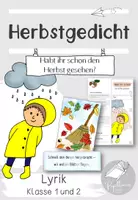 Vorschau - Arbeitsblätter - Herbstgedicht | Habt ihr schon den Herbst gesehen? | Klasse 1 und 2 - Deckblatt