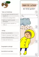 Vorschau - Arbeitsblätter - Herbstgedicht | Habt ihr schon den Herbst gesehen? | Klasse 1 und 2 - Seite 2