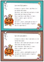 Vorschau - Arbeitsblätter - Abschreibkartei Halloween mit Abschreibseiten - Seite 1