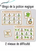 Aperçu - Jeux - Bingo potions magiques des maths (différentes représentations des quantités) - Page de couverture