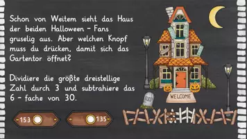 Vorschau - Interaktives Material - Auf der Spur im Mathe-Halloween-Haus interaktiv!e! - Seite 1