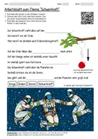 Vorschau - Arbeitsblätter - Lernposter + Arbeitsblatt "Schwerkraft" + Onlineübung & MP3 + Mindmap + Infografik - Seite 1