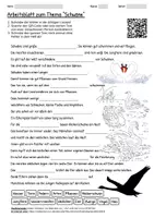 Vorschau - Arbeitsblätter - Arbeitsblatt "Schwäne" + Onlineübung & MP3 + - Deckblatt