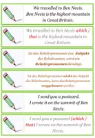 Vorschau - Aufgabenkarten - Englisch: Relativsätze - Übungskarten - Seite 3