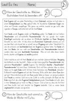 Vorschau - Stundenentwürfe - Buchstaben / Laut Eu/ eu - Arbeitsblätter zur Einführung inklusive Geschichte - Buchstabeneinführung Arbeitsblätter - Seite 1