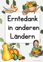 Vorschau - Arbeitsblätter - Das Erntedankfest in anderen Ländern - Seite 1