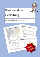 Vorschau - Arbeitsblätter - Kosinussatz (Arbeitsblatt zum Herleiten in EA oder PA) - Deckblatt
