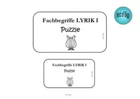Vorschau - Spiele - Fachbegriffe LYRIK I - Übersicht und Puzzle für die Unterstufe - Seite 3