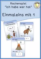 Vorschau - Spiele - Materialpaket Einmaleins Rechenspiel "Ich habe wer hat" - Deckblatt