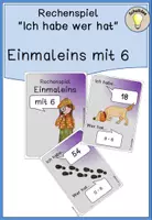 Vorschau - Spiele - Rechenspiel "Ich habe wer hat" Einmaleins mit 6 - Deckblatt