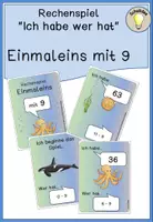 Vorschau - Spiele - Materialpaket Einmaleins Rechenspiel "Ich habe wer hat" - Seite 1