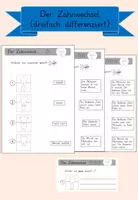 Vorschau - Arbeitsblätter - Der Zahnwechsel - dreifach differenzierte Arbeitsblätter - Deckblatt