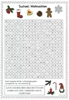 Vorschau - Arbeitsblätter - Suchsel "Weihnachten" differenziert - Seite 1