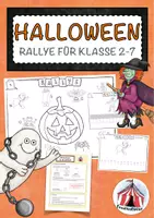 Vorschau - Spiele - Halloween – Rallye/Schnitzeljagd für Klasse 2-7 – für Klassenfahrt, Übernachtung oder Zwischendurch - Deckblatt