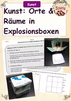 Vorschau - Arbeitsblätter - Kunst - Orte & Räume in einer Explosionsbox gestalten - Deckblatt