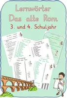 Vorschau - Arbeitsblätter - Lernwörter "Das alte Rom" - Deckblatt
