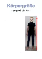 Vorschau - Mal- und Bastelvorlagen - Körpermaße als Faltbuch (8 auf 1) - Seite 3