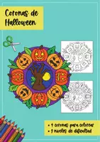 Vista previa - Manualidades / Dibujos para colorear - Coronas de Halloween: dibujos para colorear - página 1