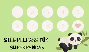 Vorschau - Fördermaterial/Inklusion - Stempelpass für Pandaklasse - Seite 1