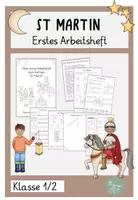 Vorschau - Arbeitsblätter - Mein erstes Arbeitsheft zu St. Martin Klasse 1 DAZ - Deckblatt