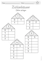 Vorschau - Arbeitsblätter - Bundle: Zahlenhäuser (Zahlzerlegung) Zahlenraum 10 - Seite 3