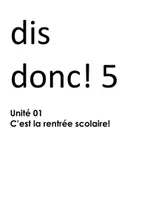 Vorschau - Stundenentwürfe - Planung Französisch Disdonc! 5 und 6 – Unité 1-6 - Deckblatt