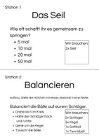 Vorschau - Stationenlernen - Stationenlauf für den Sportunterricht: Rhythmus, Balance und Schnelligkeit - Seite 2