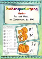 Vorschau - Arbeitsblätter - Rechenspaziergang Herbst Plus Minus 100 - Deckblatt