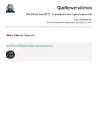 Vorschau - Arbeitsblätter - My School Year 2023 - Leporello für den Englischunterricht - Seite 1