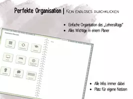 Vorschau - Lehrpläne/Lehrermaterial - 2 Lehrerplaner für die Schuljahre 22/23 und 23/24 | Notizbuch-Design | 16 Kl. - Seite 2