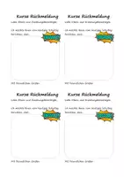 Vorschau - Anderer Materialtyp - positive Rückmeldung Elternbrief (Bravo) - Deckblatt