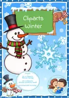 Vorschau - selbst erstellte Cliparts/Grafiken - 40 Cliparts - Schneemänner, Schneekugeln und Schneeflocken - Deckblatt