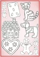Vorschau - selbst erstellte Cliparts/Grafiken - 20 Cliparts - Weihnachten und Winter - Lebkuchenmänner - Seite 2