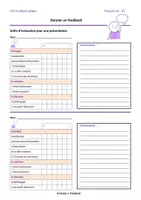 Vorschau - Arbeitsblätter - Feedback geben: Evaluationsbogen + Übung (Französisch) - Seite 3